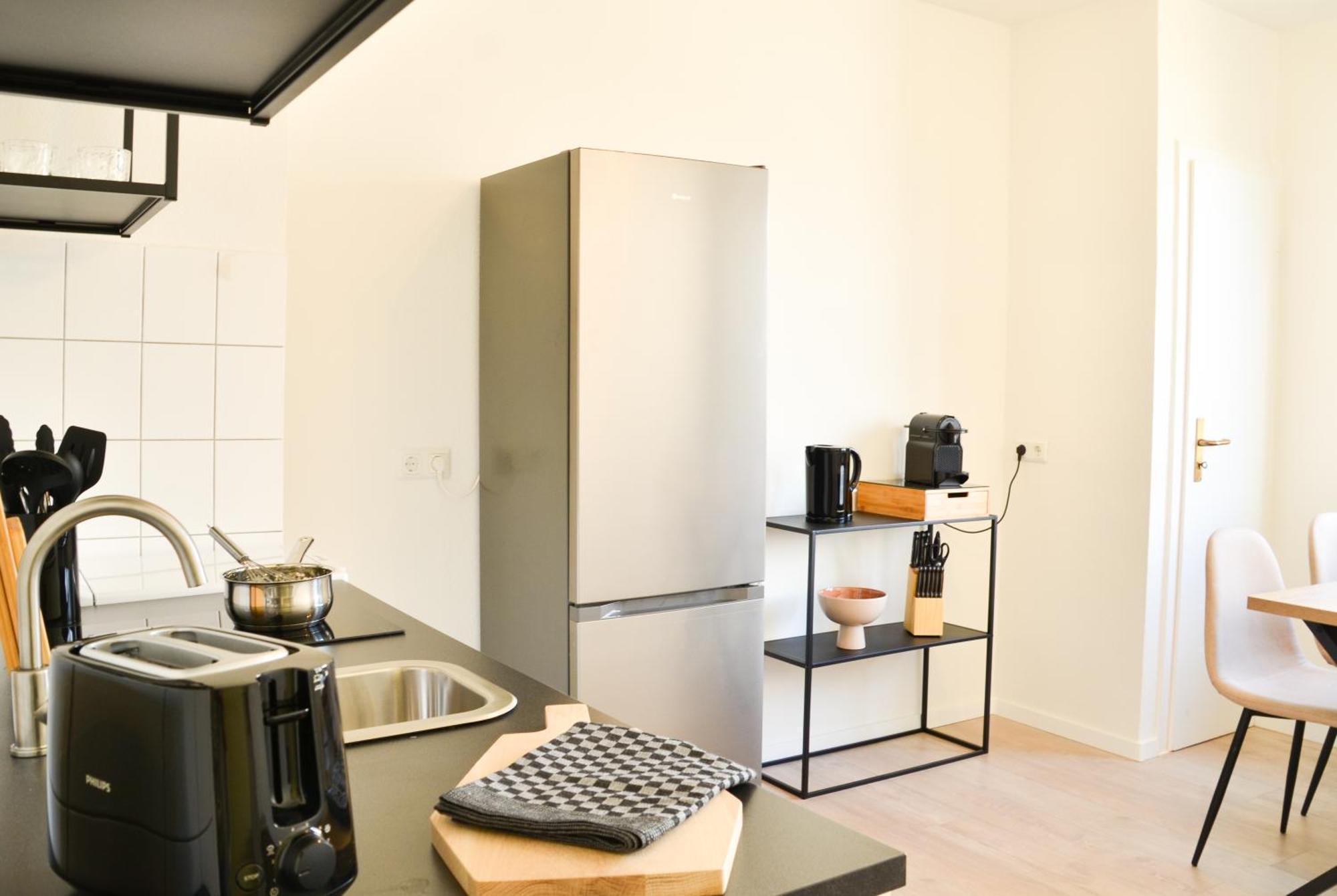Milpau Bottrop 2 - Modernes Und Zentrales Premium-Apartment Fuer 4 Personen Mit Queensize-Bett Und Einzelbetten - Netflix, Nespresso Und Smart-Tv 外观 照片